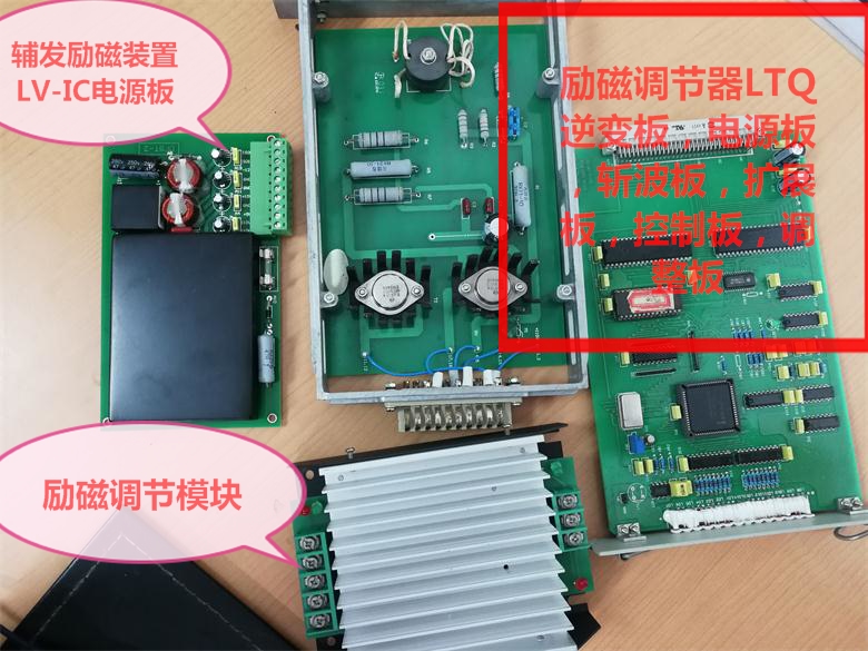 励磁调节器LTQ，辅发励磁装置LC-IV，故障励磁装置，